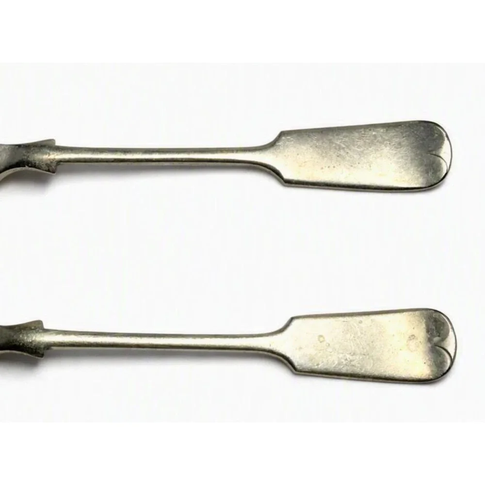 Wiedrich Bros Mfg. Co. Silver Plate Over Britannia Metal Dessert Forks 1880-1910